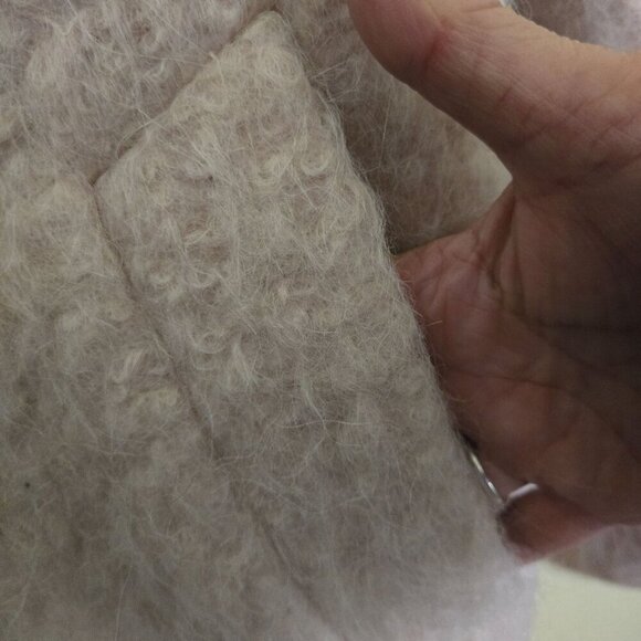 Cole Haan NWOT Blush Pink Alpaca Wool Mohair Coat Size 2 - Picture 6 of 13